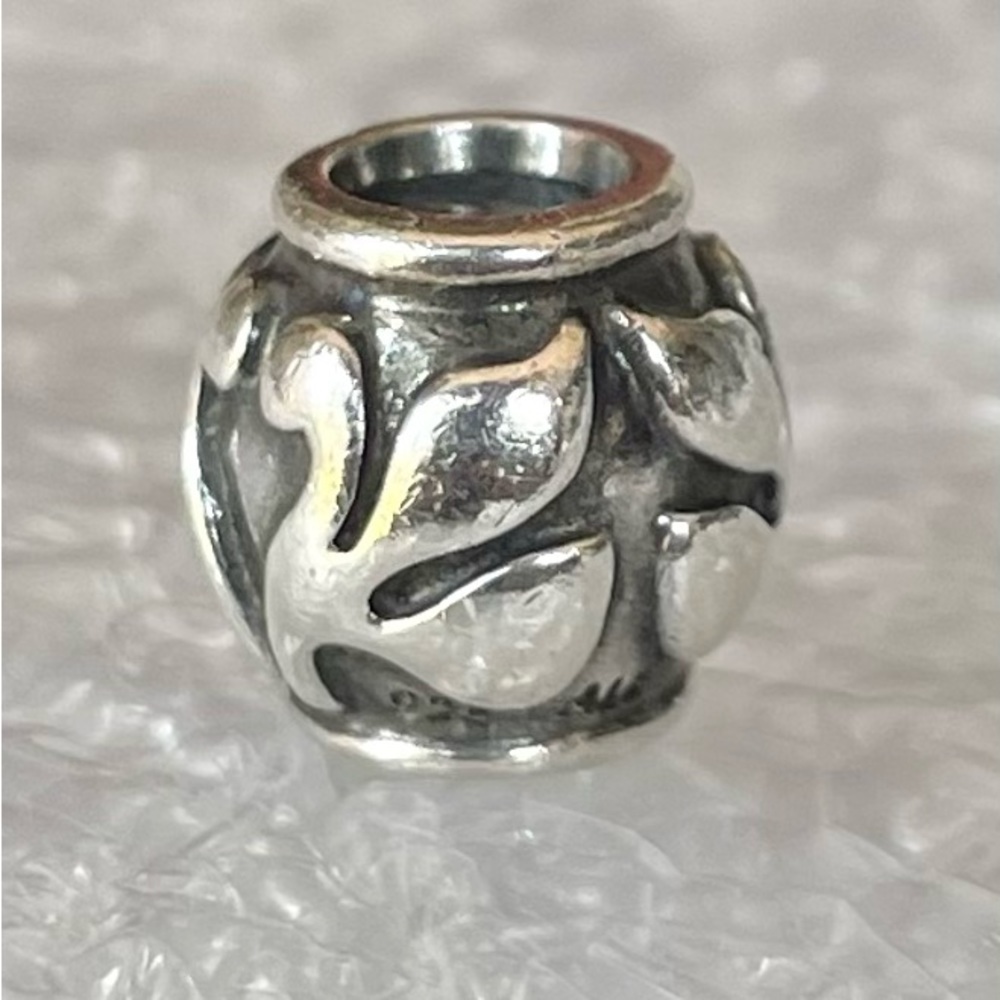 Authentic Pandora Friendly Florets Charm Sterling Silver Charm 790493